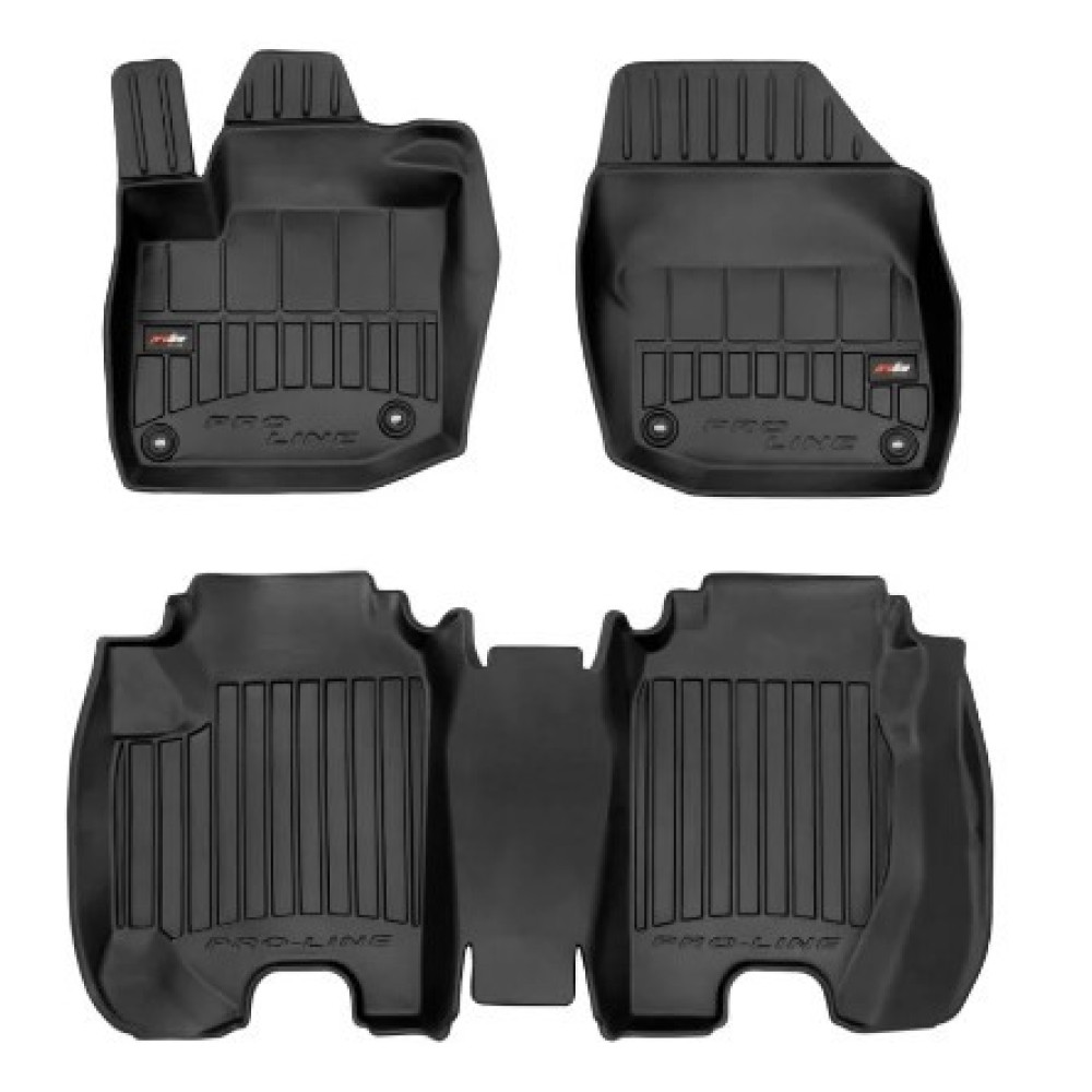 Car rubber floor mats black HONDA CIVIC HB (2012-2017) 3D FROGUM
