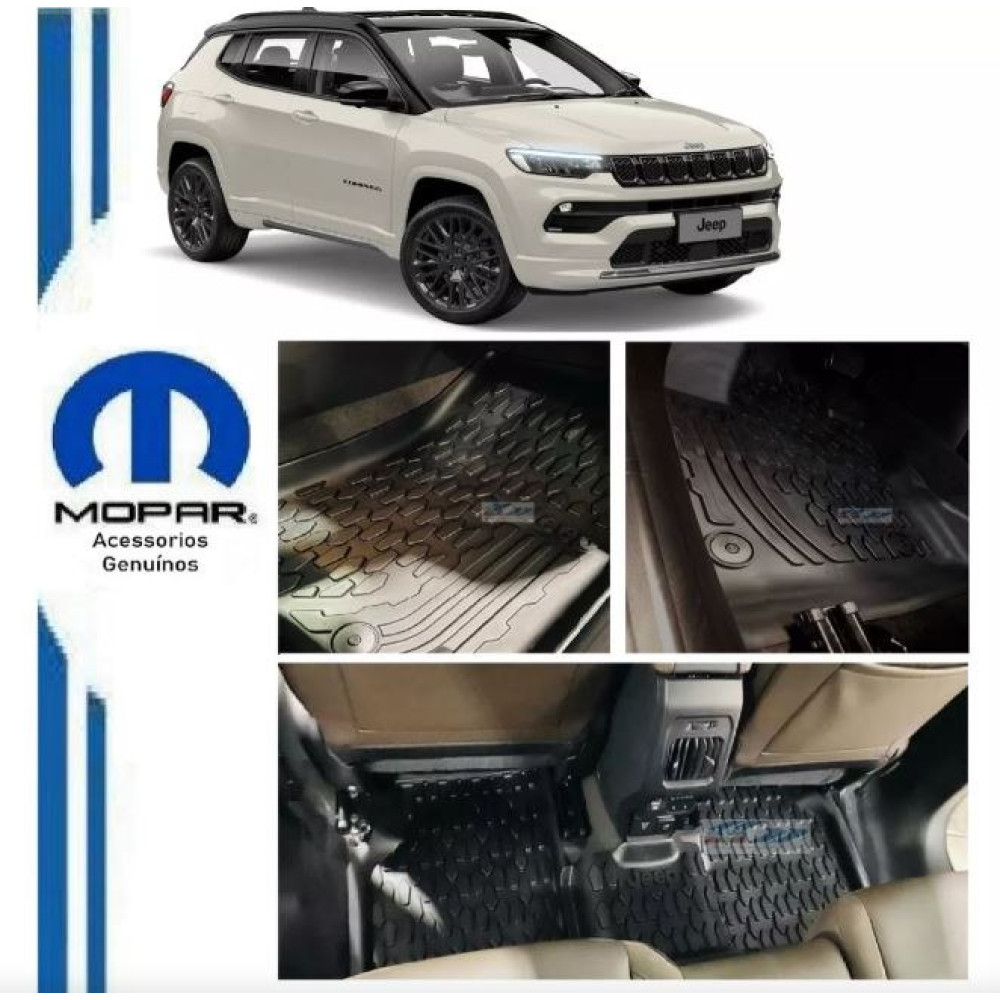 Car OEM rubber mats JEEP COMPASS (2017-...) MOPAR 5SZ29DX9AB