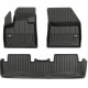 Car rubber floor mats black CITROEN DS7 Crossback Hybrid (2019-...) 3D FROGUM