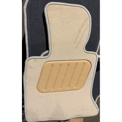 Car textile mats beige BMW 5 E60/E61 (2003-2010) LUXE