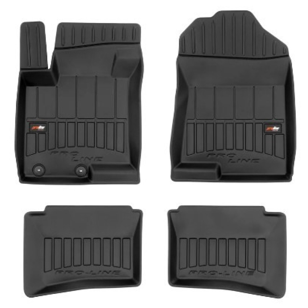 Car rubber floor mats black Hyundai i20 III (2020-...) 3D FROGUM