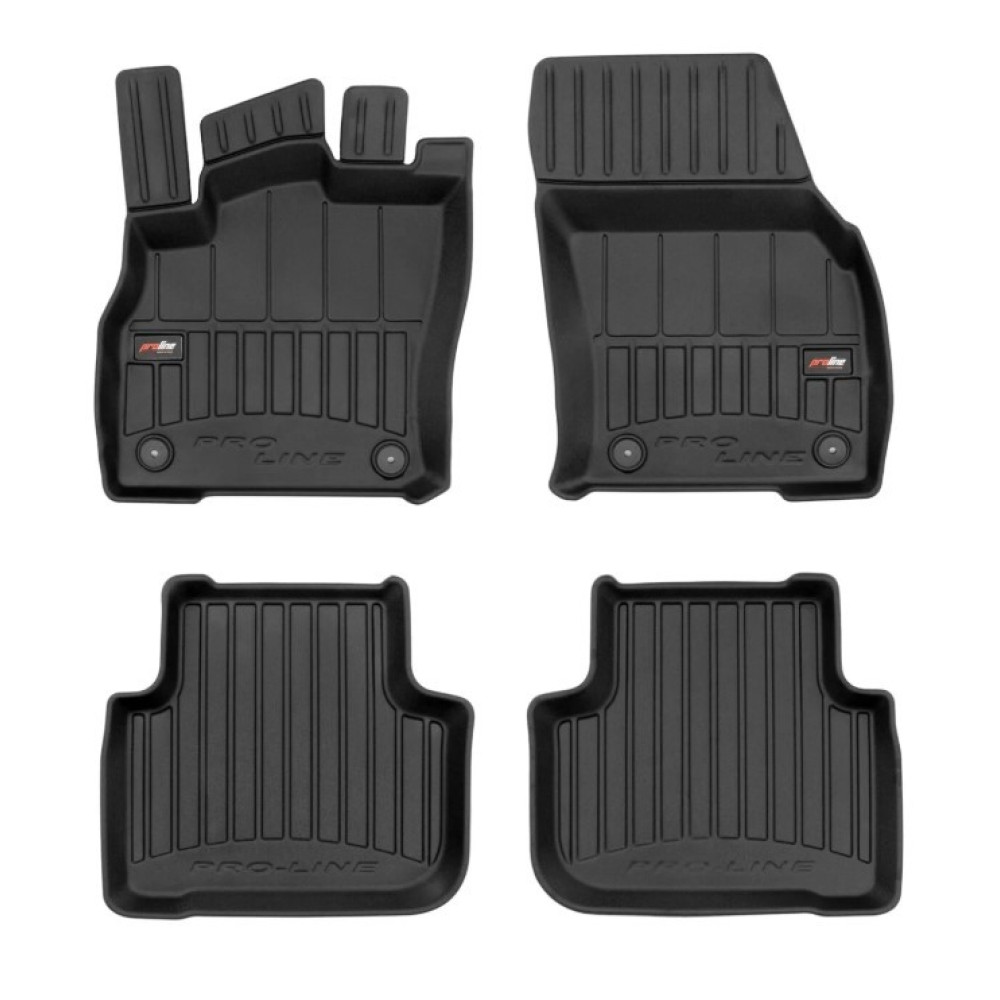 Alfombrillas de goma negras para coche AUDI Q3 II (2019-...) 3D FROGUM