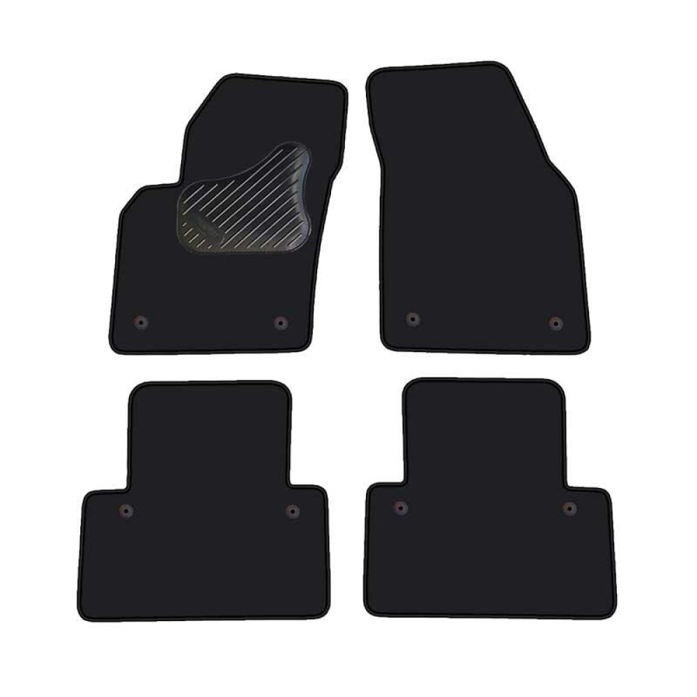 Car textile mats black VOLVO C30 (2007-...) LUXE