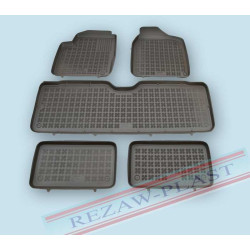 Car rubber floor mats black SEAT ALHAMBRA (1995-2010) (7s.) 200103