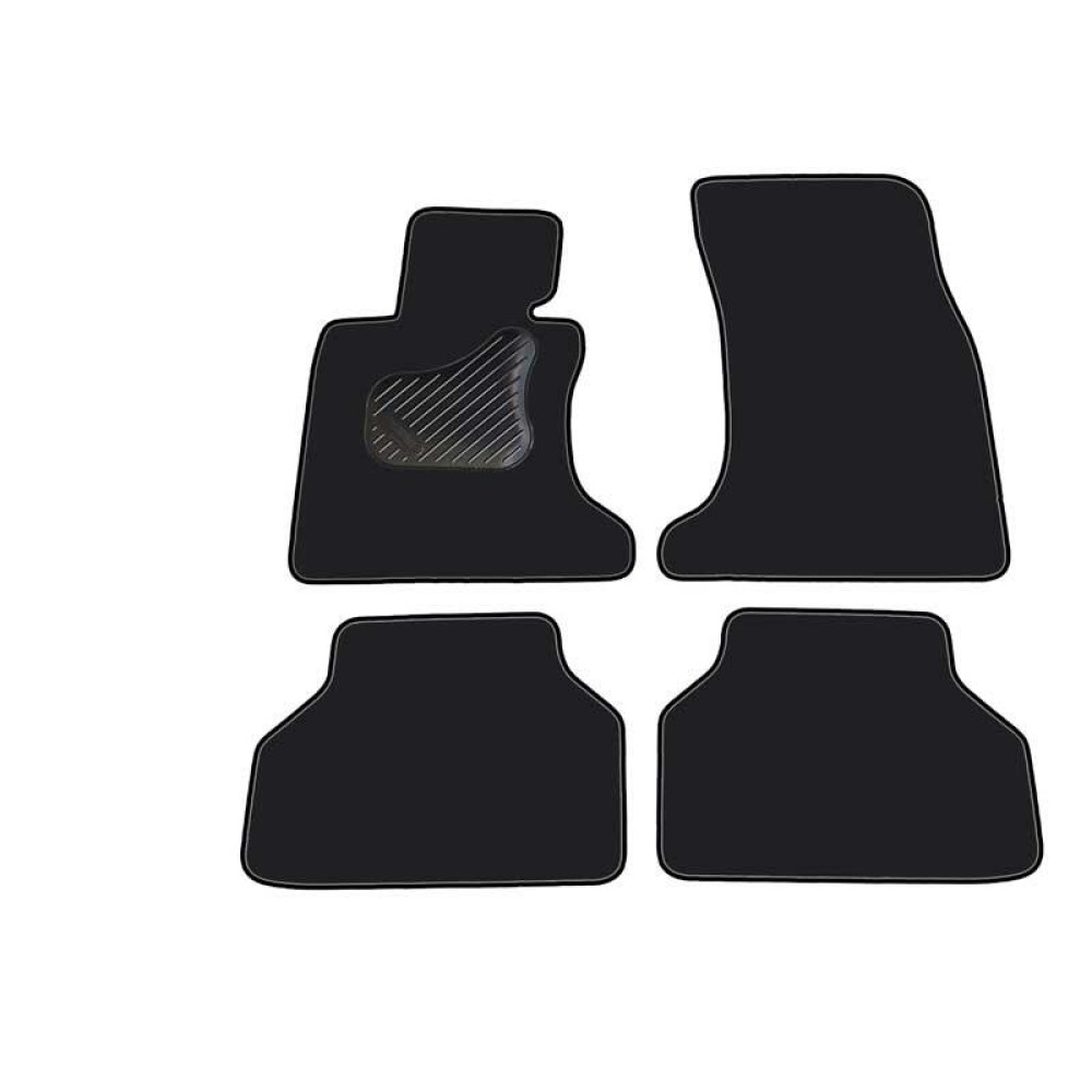 Car textile mats black BMW 5 E60/E61 (2003-2010) LUXE