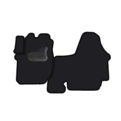 Car textile mats black RENAULT TRAFIC (3s.)(2001-2014) ECONOMIC