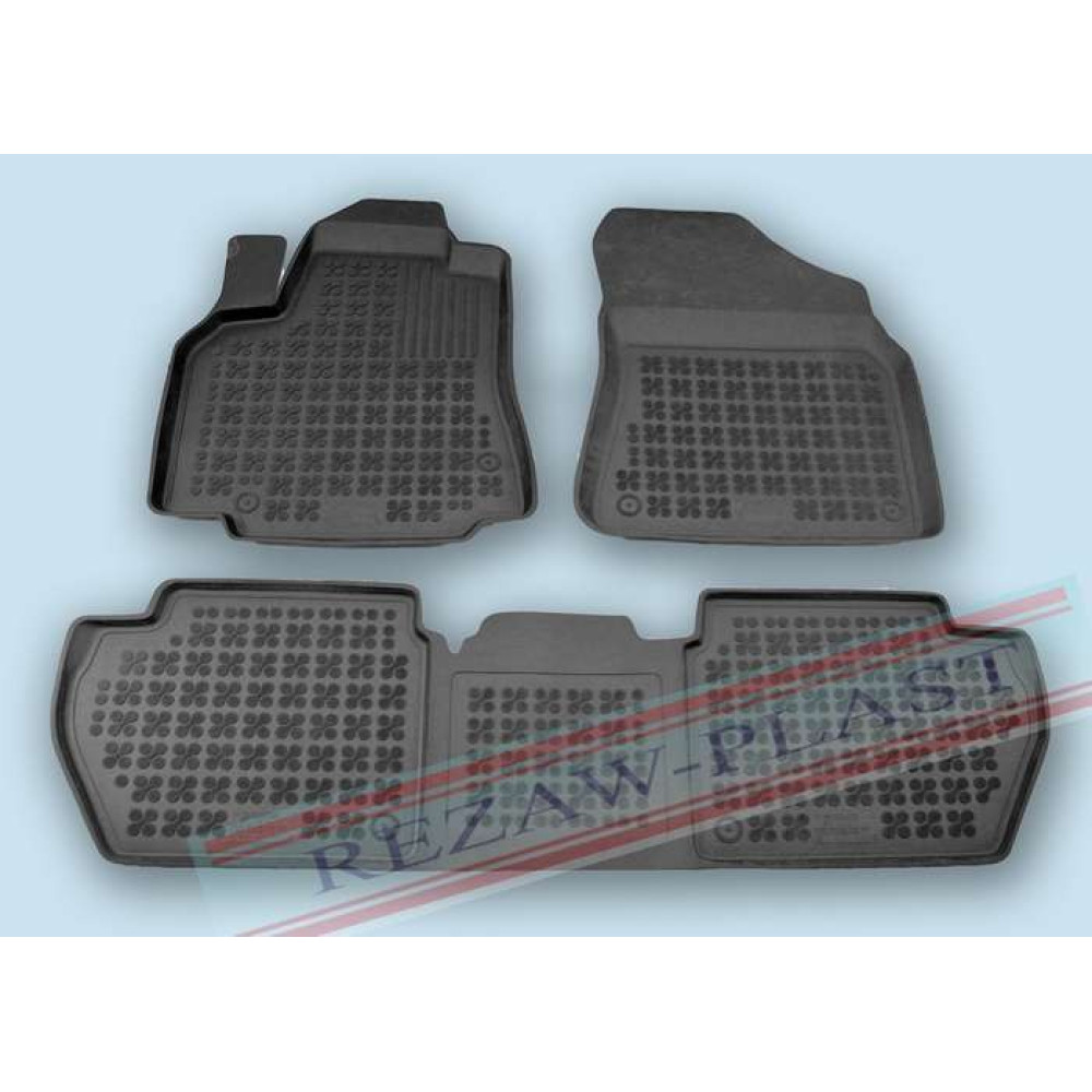 Car rubber floor mats black PEUGEOT PARTNER (2008-...)  201212