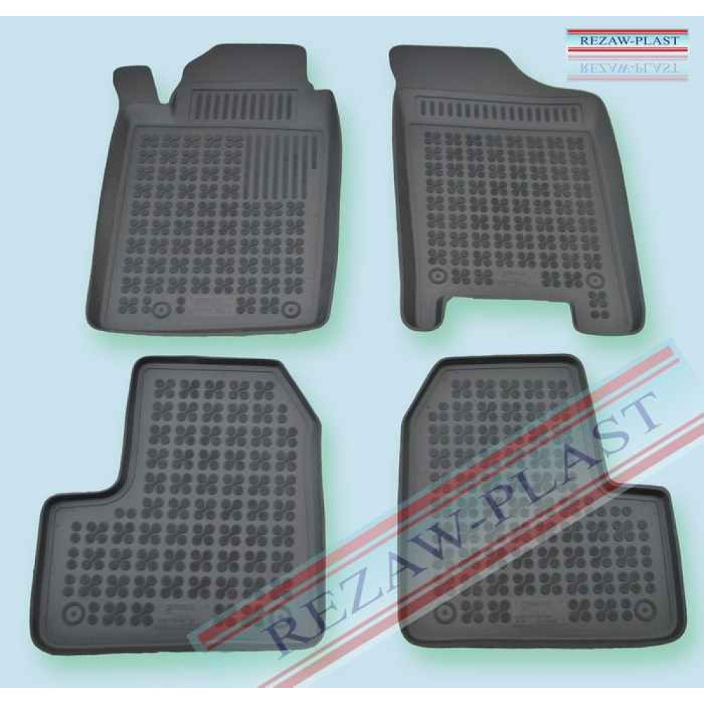 Car rubber floor mats black PEUGEOT 206 SW (1998-2009)  201305