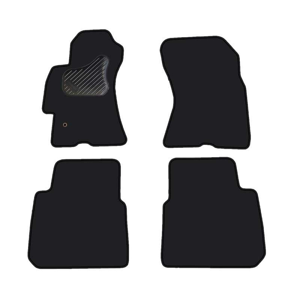 Car textile mats black SUBARU OUTBACK (2004-2009) ECONOMIC