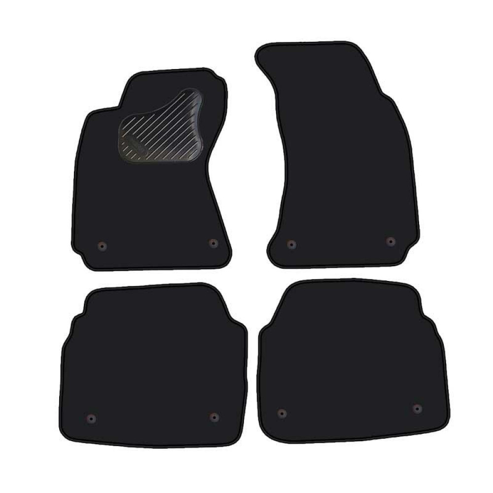 Car textile mats black SKODA SUPERB (2008-...) LUXE