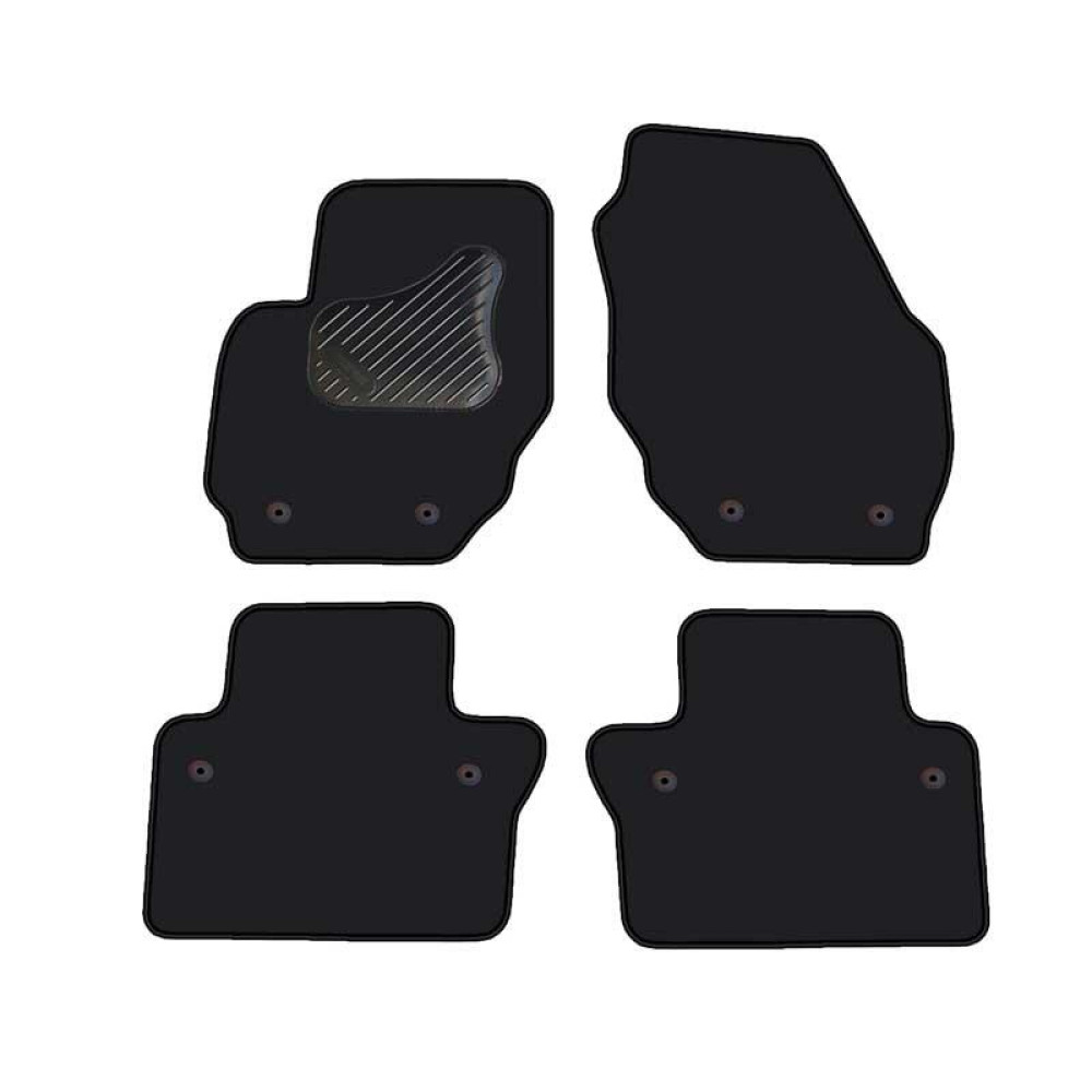 Car textile mats black VOLVO XC70 (2007-...) LUXE