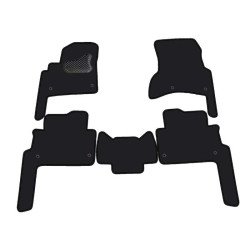 Car textile mats black AUDI Q7 (2006-...) LUXE