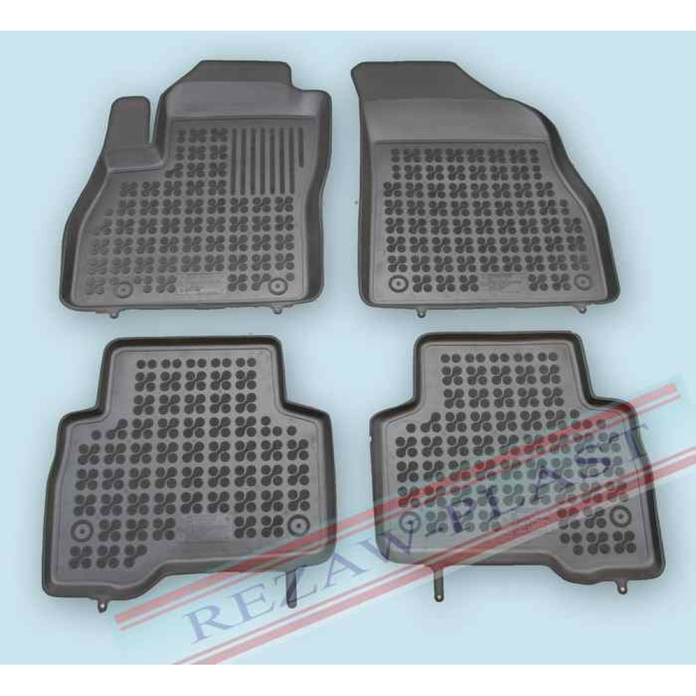 Car rubber floor mats black FIAT FIORINO Wagon (2007-...) 201209