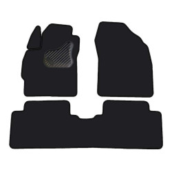 Car textile mats black TOYOTA AURIS (2007-2012) ECONOMIC