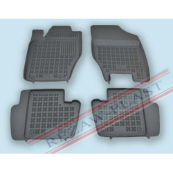 Alfombrillas de goma negras para coche CITROËN C4 II (2010-...) con sistema de extinción de incendios. 201206