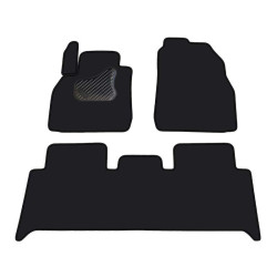 Alfombrillas textiles negras para coche RENAULT SCENIC (2003-2009) ECONOMIC (LT)