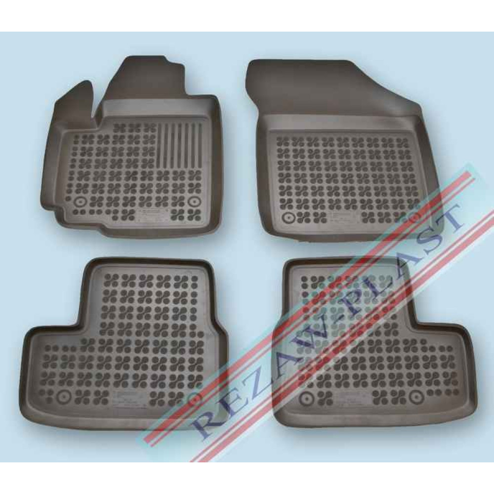 Car rubber floor mats black OPEL AGILA (2008-...) 200512