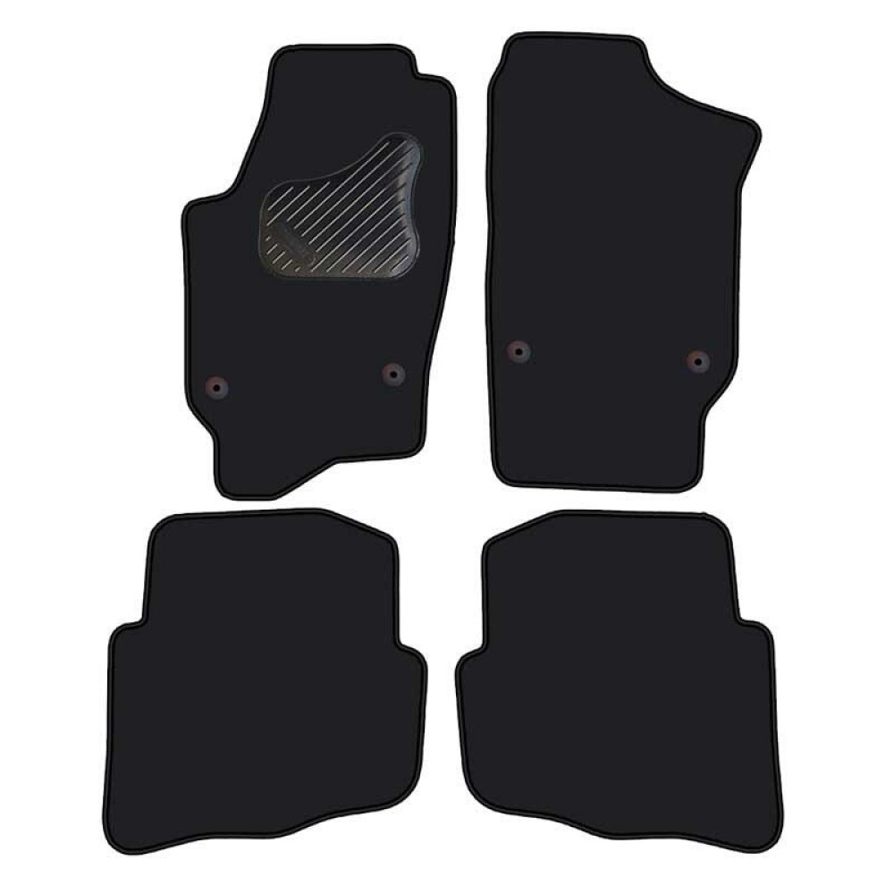 Car textile mats black VW JETTA (2005-2010) ECONOMIC