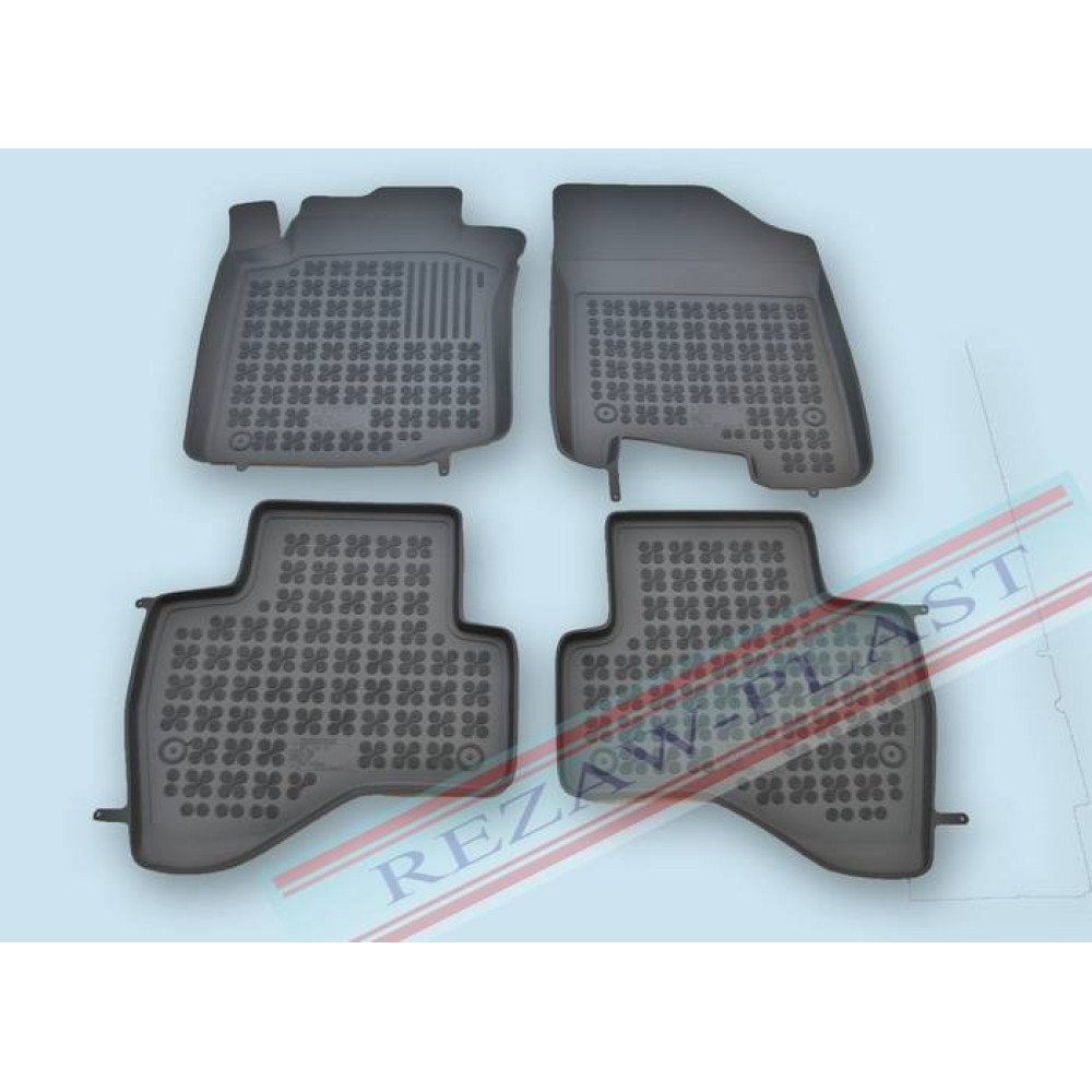 Car rubber floor mats black CITROEN C1 (2005-...) 201211