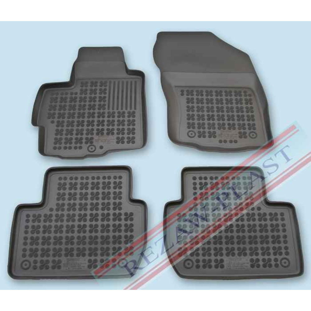 Car rubber floor mats black PEUGEOT 4007 (2008-2012) 202303