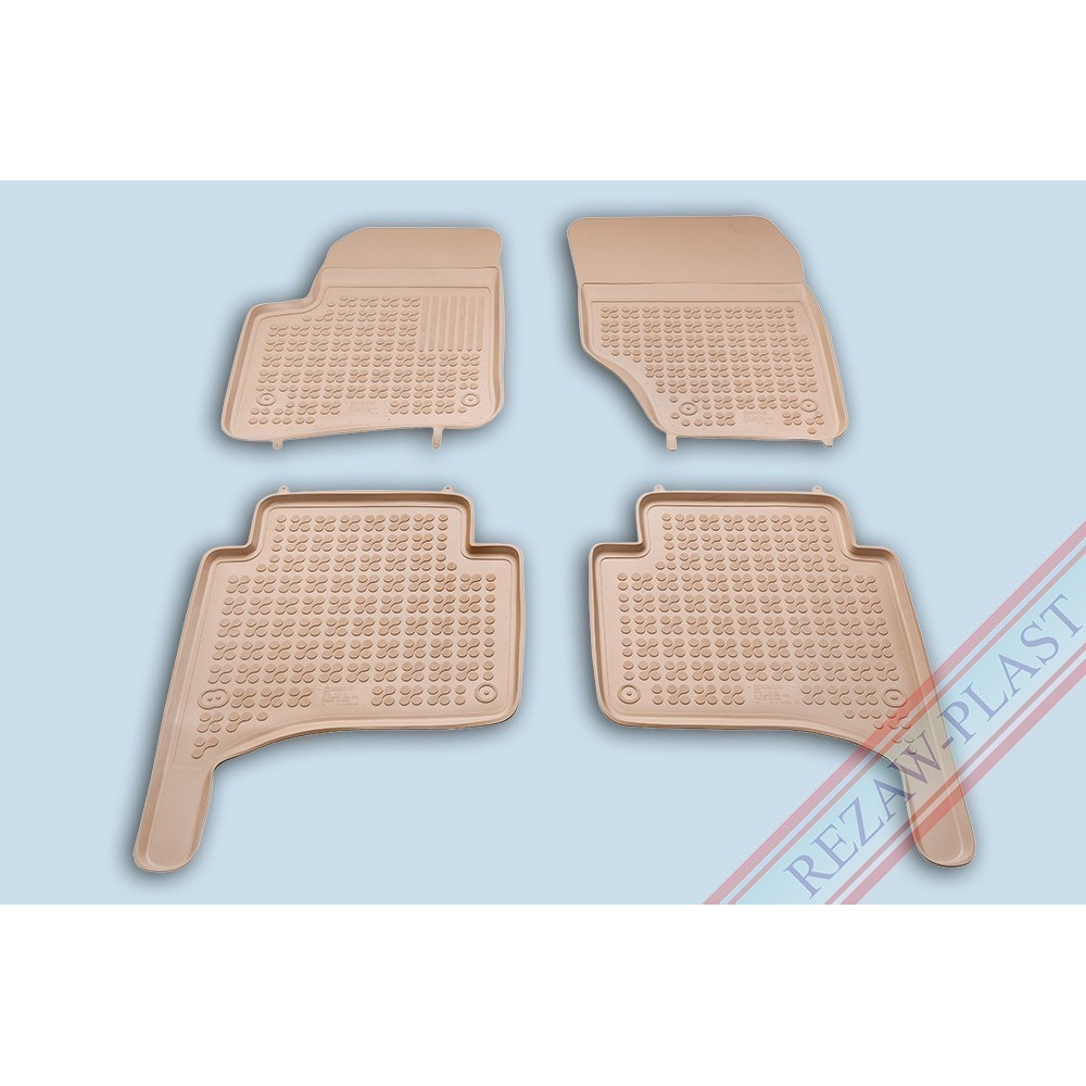 Car rubber floor mats beige VW TOUAREG (2002-2010) 200105B