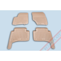 Car rubber floor mats beige VW TOUAREG (2002-2010) 200105B