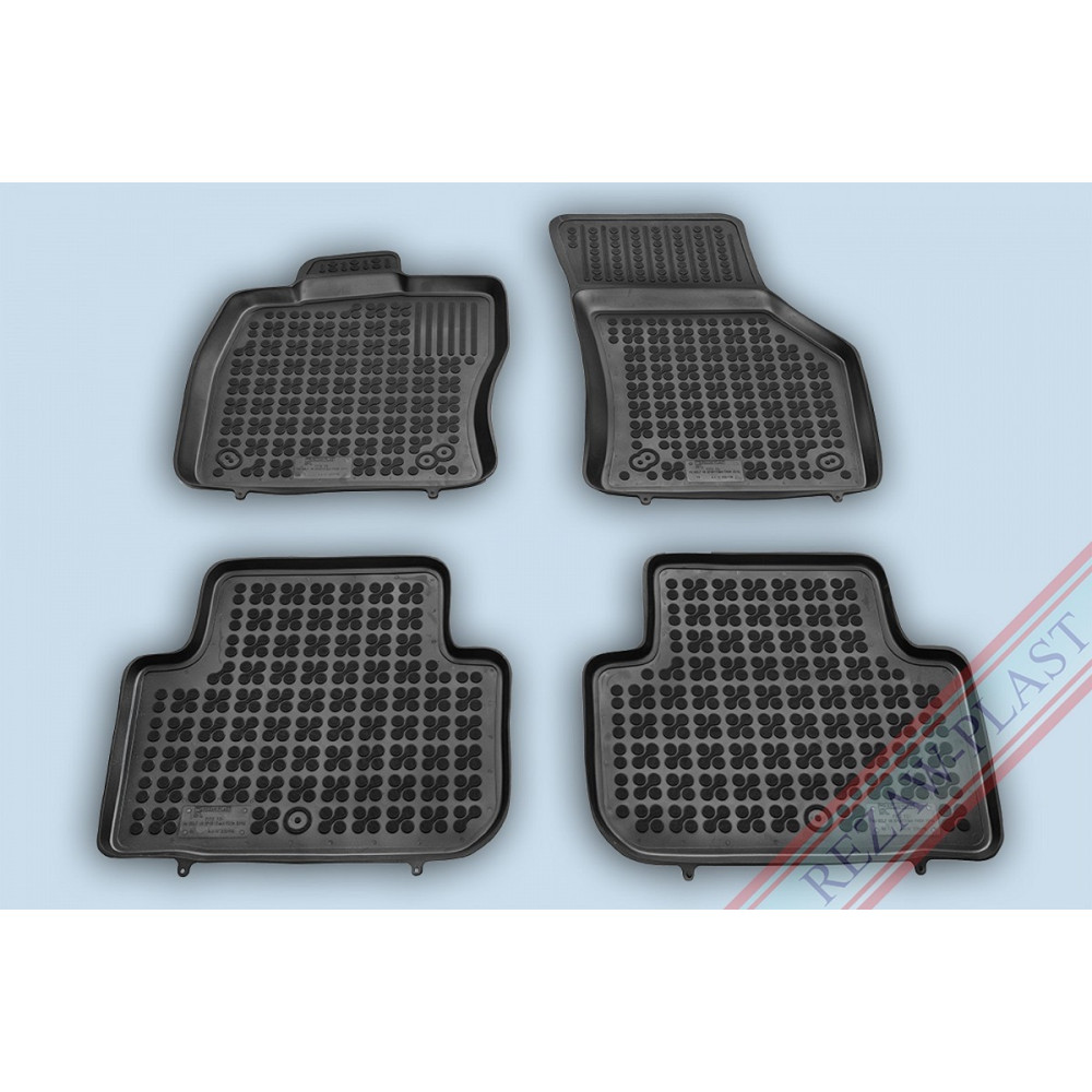 Car rubber floor mats black VW GOLF SPORTSVAN (2014-...) 200118