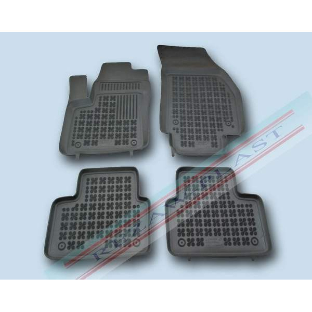 Car rubber floor mats black OPEL MERIVA B (2010-...) 200513