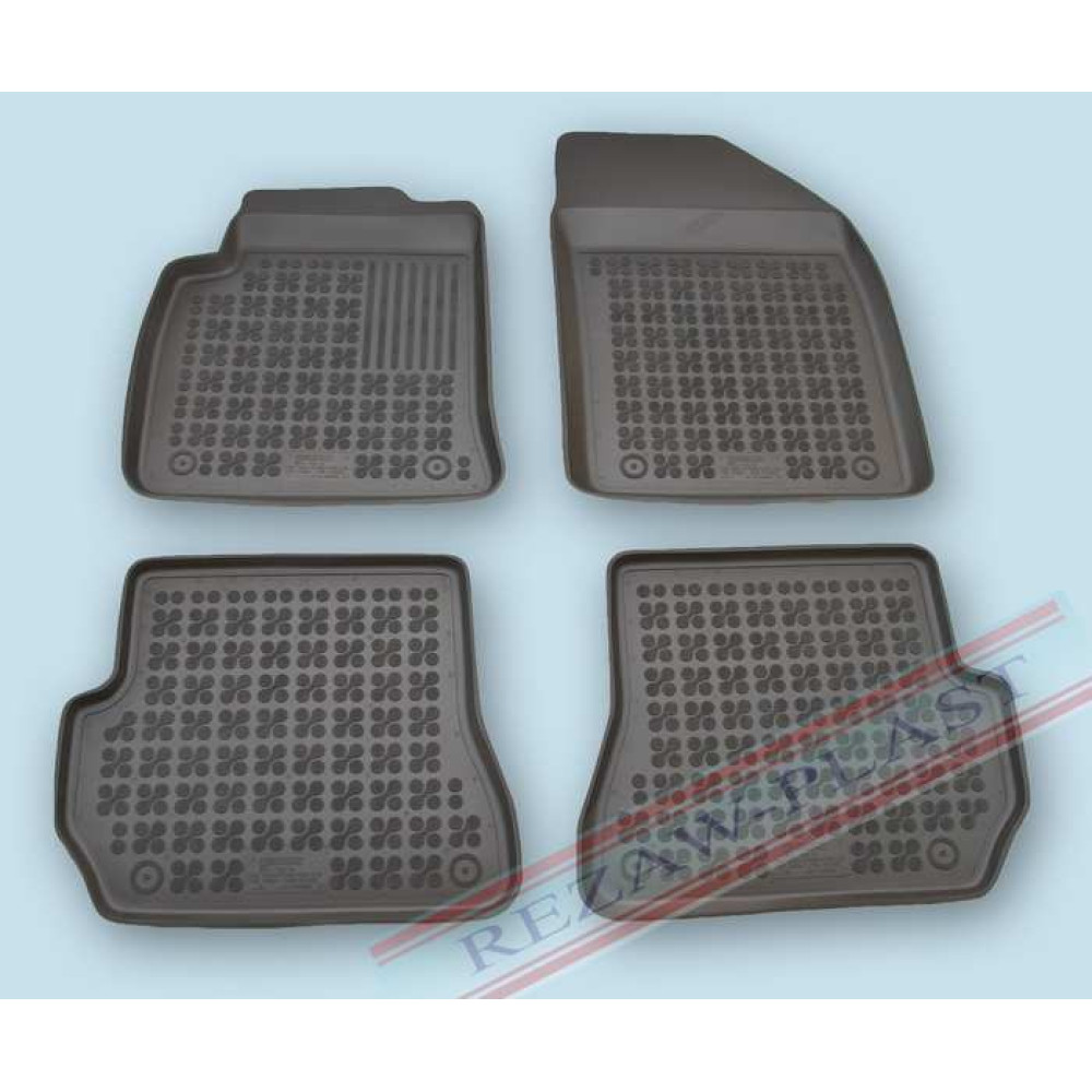Car rubber floor mats black FORD FIESTA VI (2005-2008)  200603