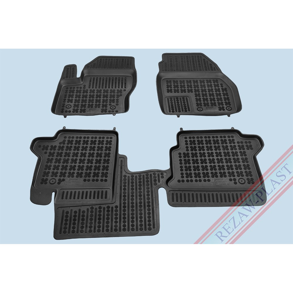 Car rubber floor mats black FORD GRAND TOURNEO CONNECT II (2013-...) 200620