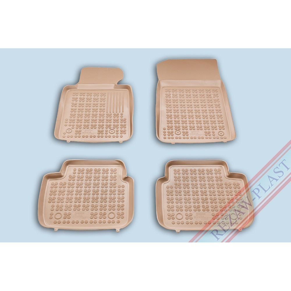 Car rubber floor mats beige BMW 3 E46 (1998-2005) 200702B