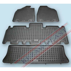 Alfombrillas de goma negras para coche KIA CARNIVAL II (2004-...) 201011