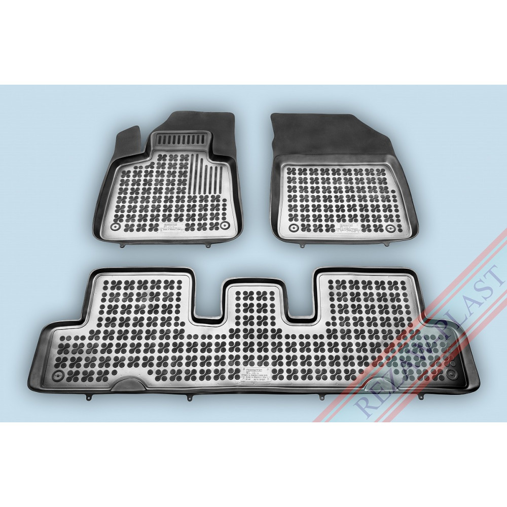 Car rubber floor mats black CITROEN C4 PICASSO/Grand Picasso II (5s.) (2013-...) 201227