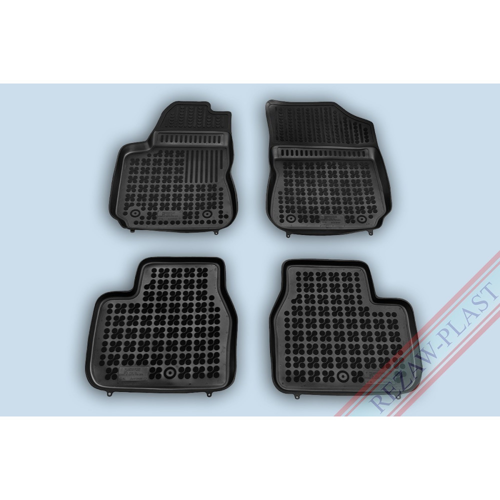 Car rubber floor mats black CITROEN C4 CACTUS (2014-...) 201228