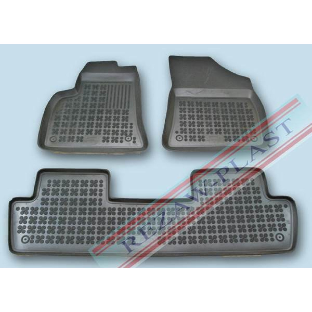 Car rubber floor mats black PEUGEOT 5008 (2010-...) 201307