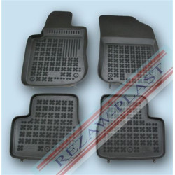 Car rubber floor mats black PEUGEOT 208 (5d.) (2013-...) 201310