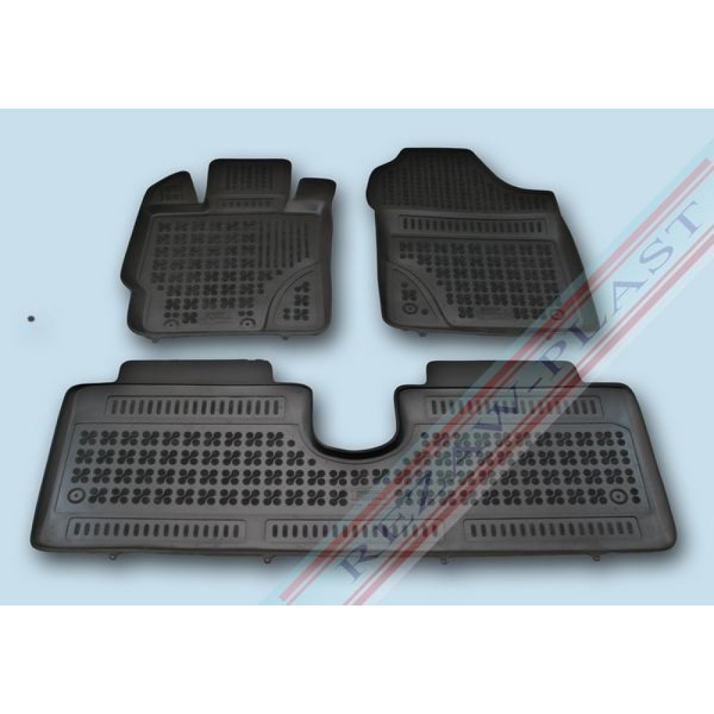 Car rubber floor mats black TOYOTA YARIS III (2011-...)  201421