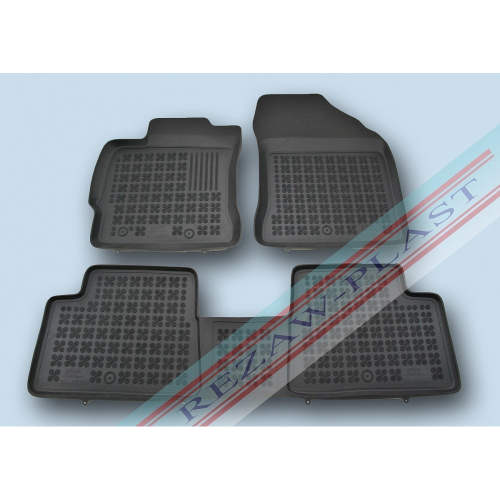 Car rubber floor mats black TOYOTA AURIS II (2012-...) 201423
