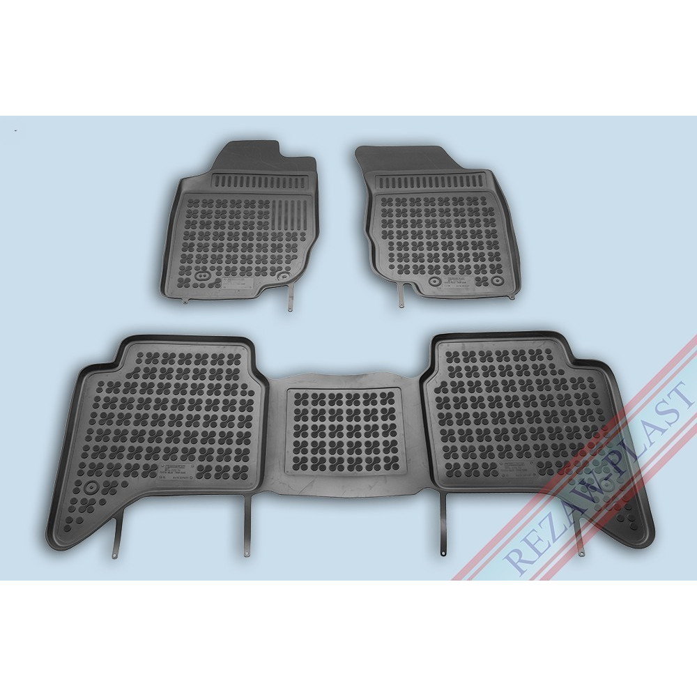 Car rubber floor mats black TOYOTA HILUX (2005-2015) 201427