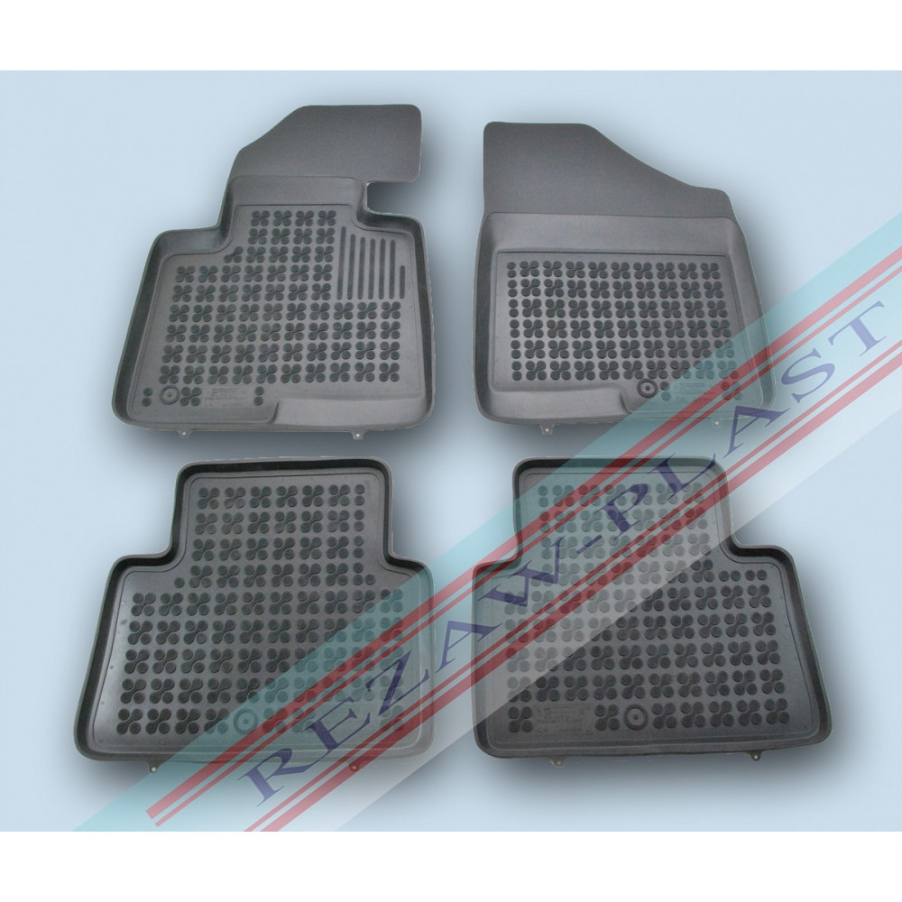 Car rubber floor mats black HYUNDAI SANTA FE (2012-...) 201614