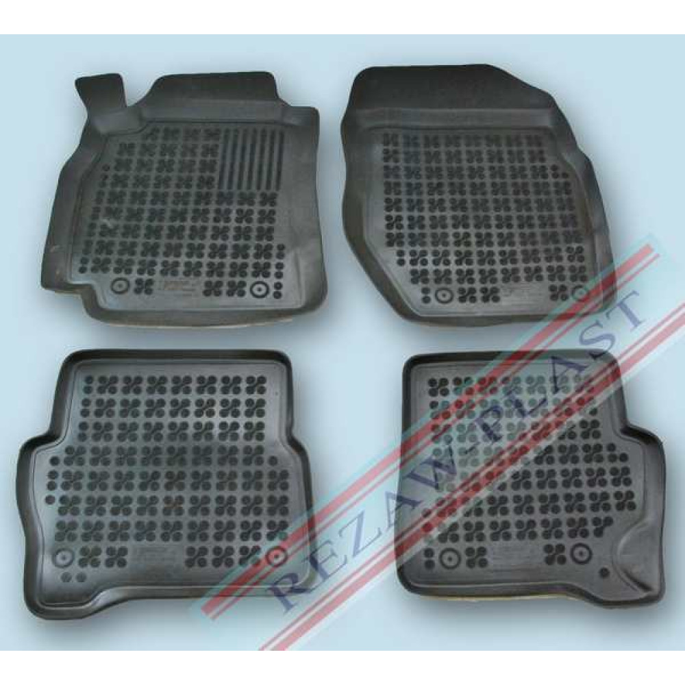 Car rubber floor mats black NISSAN ALMERA (2000-2006)  201813