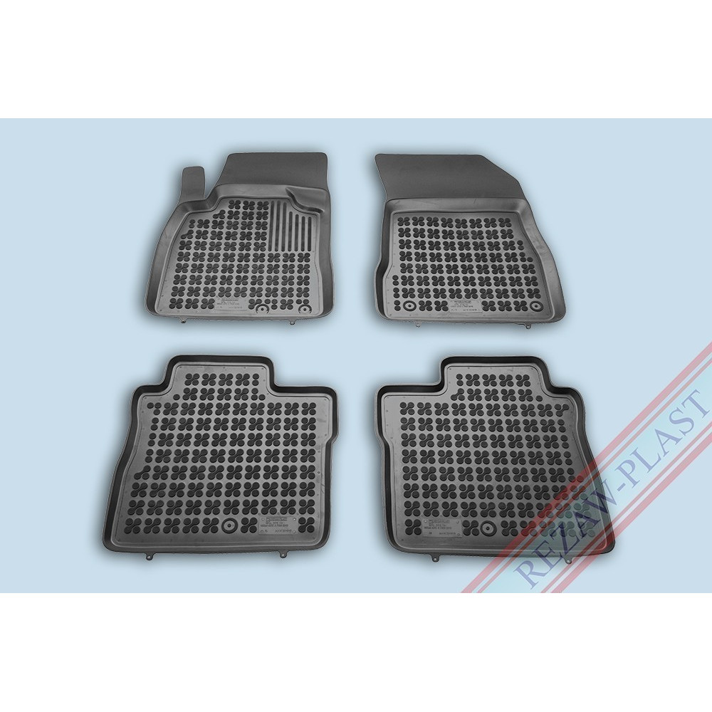 Car rubber floor mats black NISSAN NOTE II (2013-...) 201818