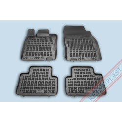 Car rubber floor mats black NISSAN QASHQAI II (2014-...) 201819