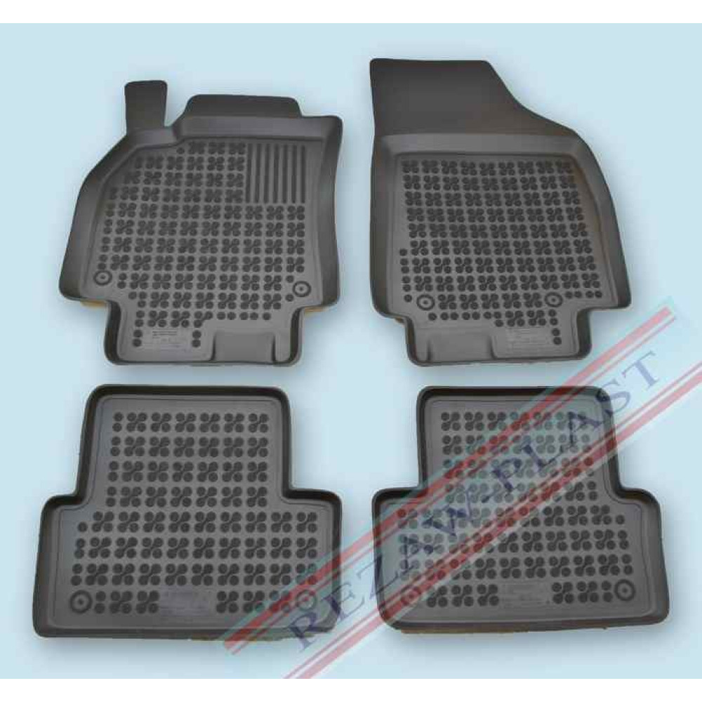 Car rubber floor mats black RENAULT FLUENCE (2009-...) 201910