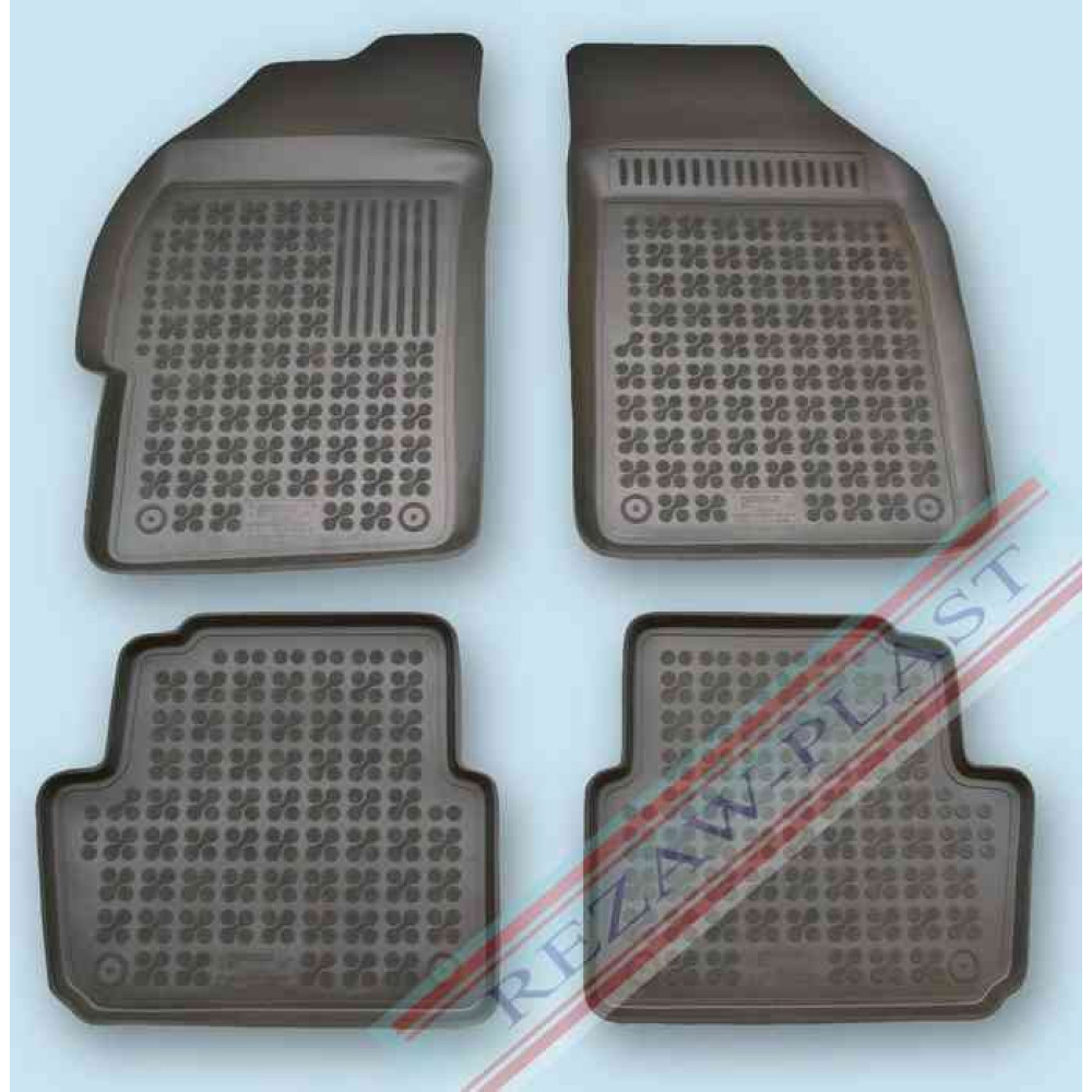 Car rubber floor mats black CHEVROLET SPARK II pre-facelift (2010-2013) 202106
