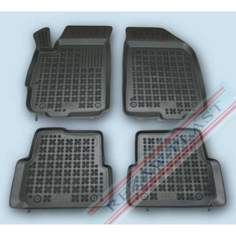 Car rubber floor mats black CHEVROLET AVEO (2011-...) 202108