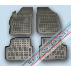 Car rubber floor mats black CHEVROLET SPARK II facelift (2013-...) 202109
