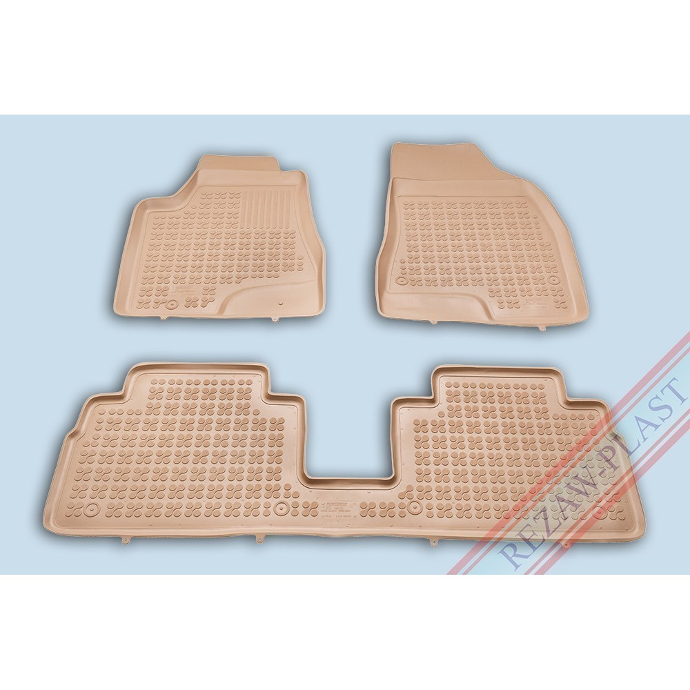 Car rubber floor mats beige LEXUS RX (2004-2009)  202401B