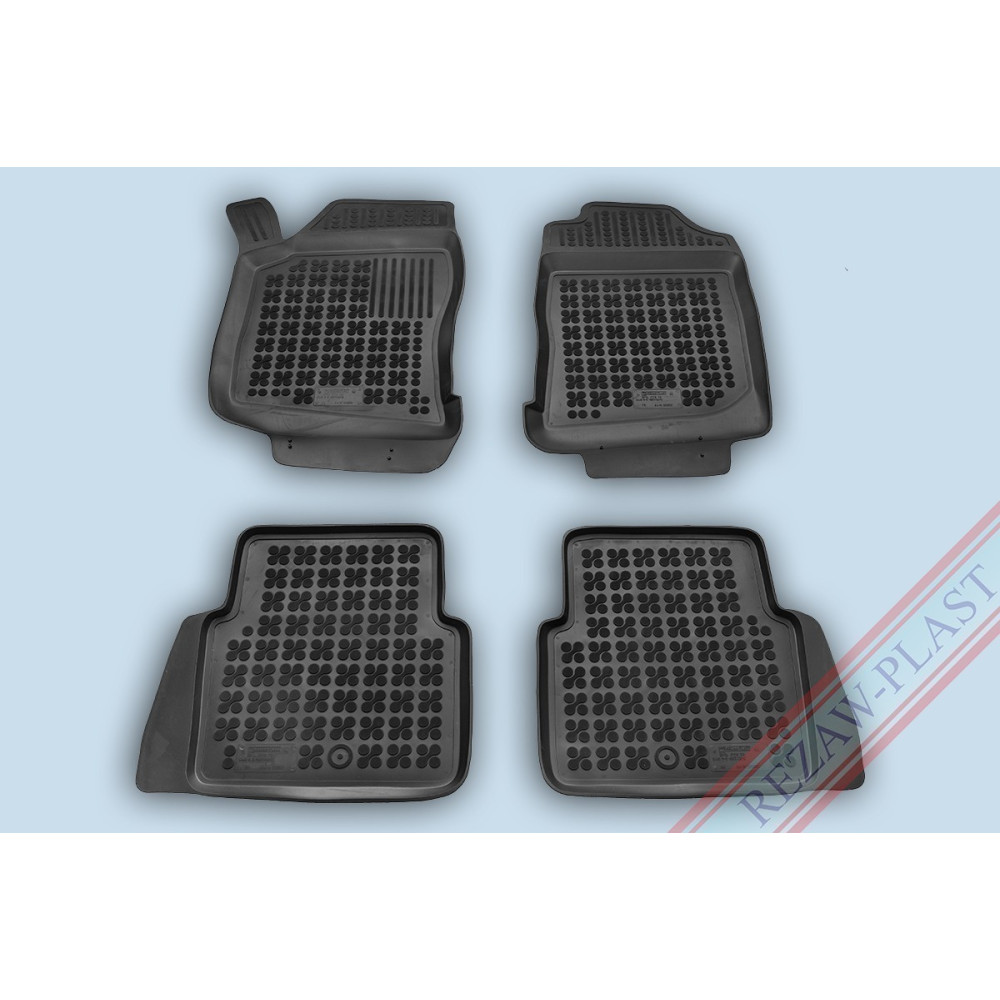 Car rubber floor mats black SAAB 9-5 (1997-2009) 202602