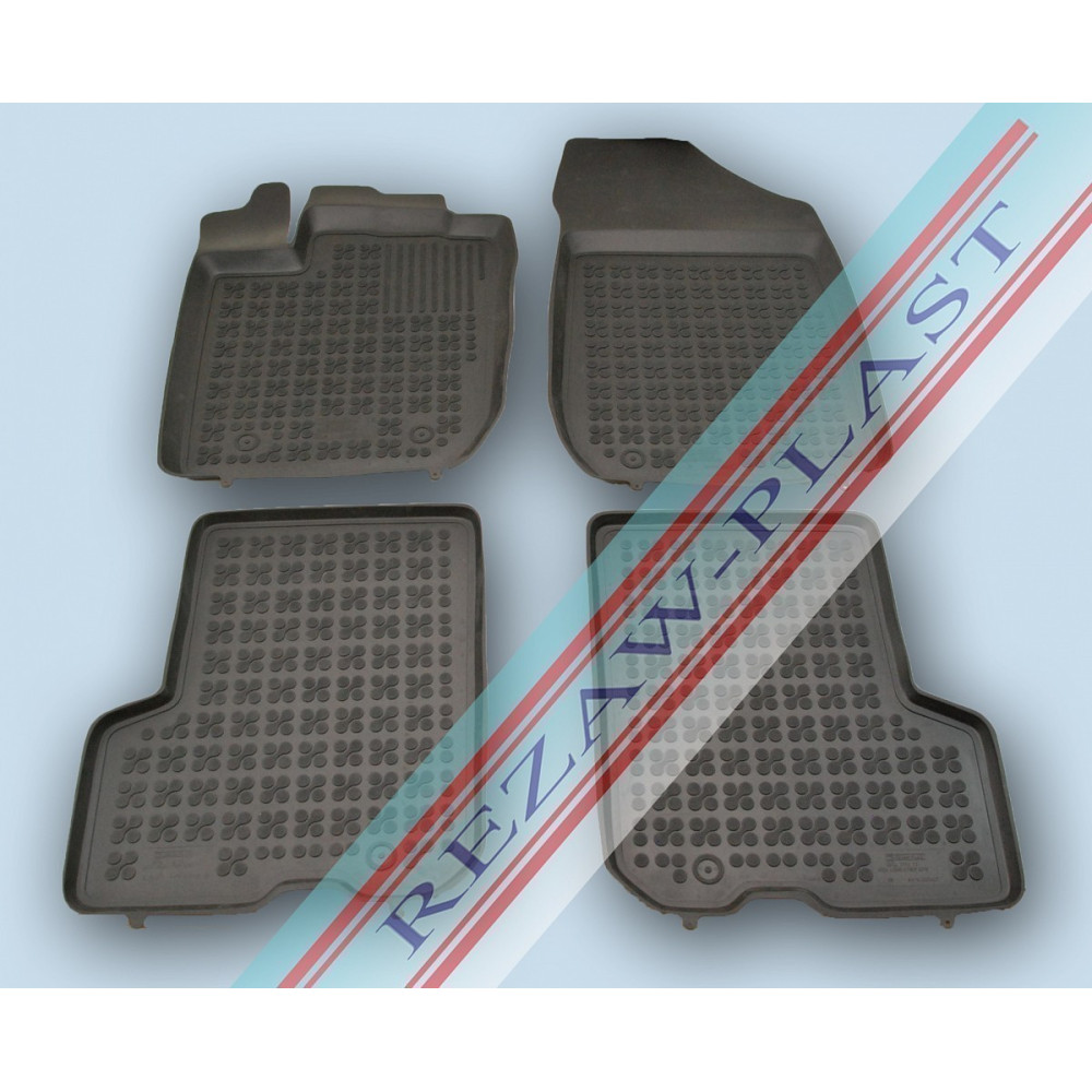 Car rubber floor mats black DACIA LOGAN II (2013-...) 203407